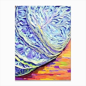 Cabbage Still Life Painting vegetable Canvas Print