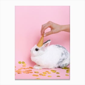 Ice Cream Bunny Canvas Print