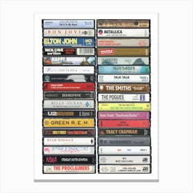 1988 Music - Cassette Print - Born in '88 Canvas Print