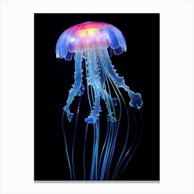 Comb Jellyfish Neon 4 Canvas Print