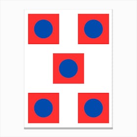 Square Circle Canvas Print