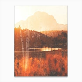 Sunset In The Mountains - Grand Teton National Park Canvas Print