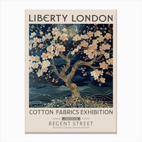 Liberty London Print William Morris Textiles Cherry Tree Canvas Print