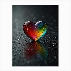 Rainbow Heart Canvas Print