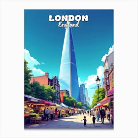 London Vintage Art V 03 Canvas Print