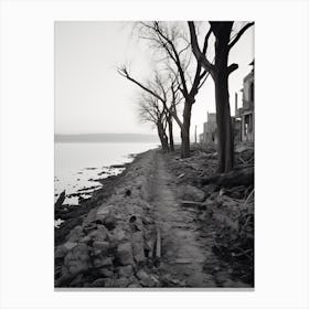 Gallipoli, Italy, Black And White Photography 1 Canvas Print