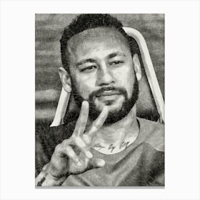 Neymar peace art Canvas Print