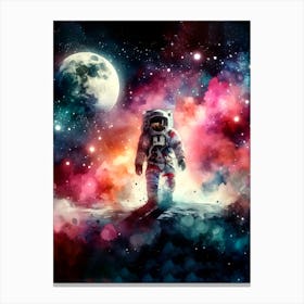 Astronaut In Space 3 Canvas Print