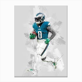 D Andre Swift Philadelphia Eagles Canvas Print