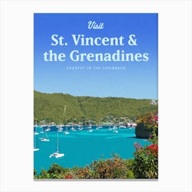 St Vincent And The Grenadines Canvas Print