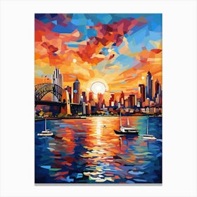 Sydney's Harbour Bridge in the Skyline Canvas Print