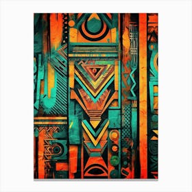 African Patterns 1 Canvas Print