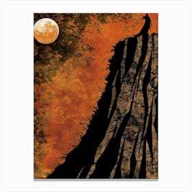 Man On Top Of A Mountain 1 Canvas Print