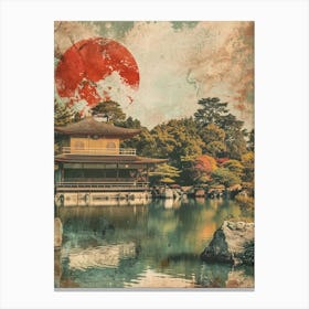 Kenrokuen Garden In Kanazawa Mid Century Modern 2 Canvas Print