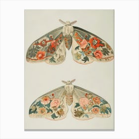 Shimmering Butterflies William Morris Style 10 Canvas Print