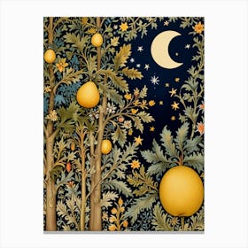 William Morris Moonlight In The Trees 2 Canvas Print