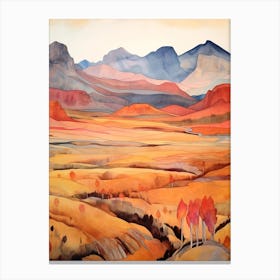 Autumn National Park Painting Rocky Mountain National Park Colorado Usa 4 Canvas Print