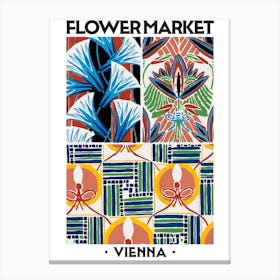 Flower Market Vienna Eugene Seguy Vintage Botanical Canvas Print