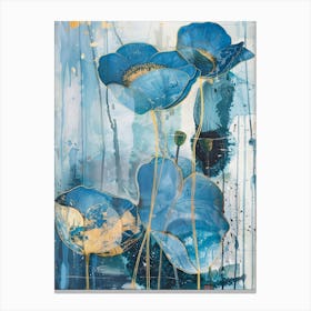 Blue Poppies 22 Canvas Print