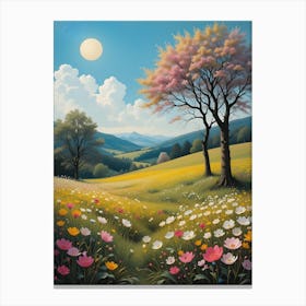 Blossoming Meadow Canvas Print