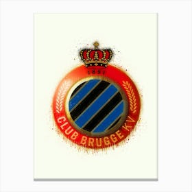 Club Brugge Painting League Belgium Canvas Print