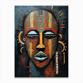 Tribal Melodies: Harmony in African Art Canvas Print