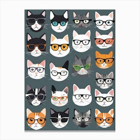 Cat In Glasses Toile