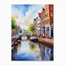 Summer in Amsterdam. 9 Canvas Print