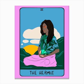 The Hermit Tarot Card Canvas Print