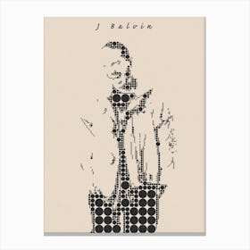 J Balvin Minimal Canvas Print