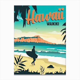 Hawaii Waikiki Canvas Print