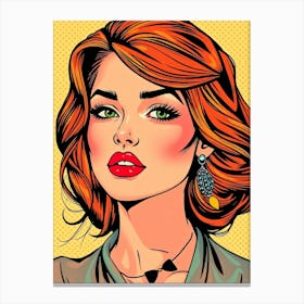 Pop Art Ginger Beauty Canvas Print