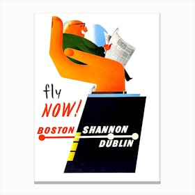 From Boston To Shanon And Dublin Canvas Print