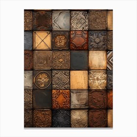 Antique Tile Background Canvas Print