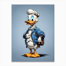 Donald Duck 2 Canvas Print