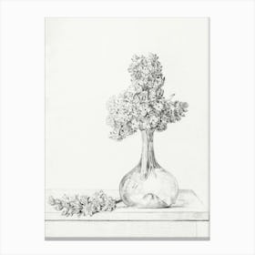 Flowers In A Vase, Jean Bernard Canvas Print