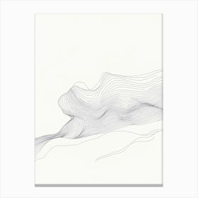 Line Of Wavy Lines Canvas Print