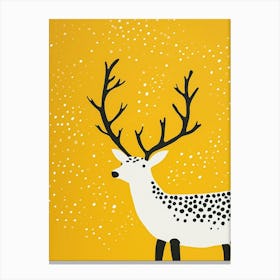 Yellow Caribou 3 Canvas Print