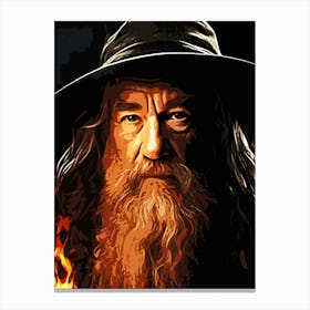 gandalf Lord Of The Rings movie 3 Canvas Print