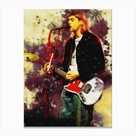 Smudge Of Kurt Cobain Live Canvas Print