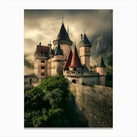 Castle In The Clouds Canvas Print