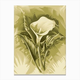 abstract Calla Lily Canvas Print