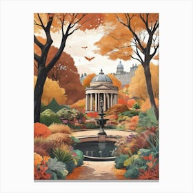 Royal Botanic Garden Edinburgh United Kingdom In Autumn Canvas Print