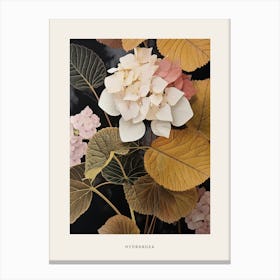 Flower Illustration Hydrangea 1 Poster Canvas Print