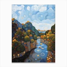 River Of Blue Canvas Print