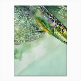 Lizardfish Storybook Watercolour Canvas Print