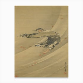 Liezi In The Wind, Katsushika Hokusai Canvas Print