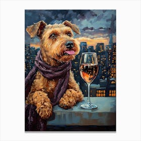 Sophisticated Terrier 5 Canvas Print