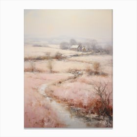Dreamy Winter Painting Cotswolds United Kingdom 1 Canvas Print