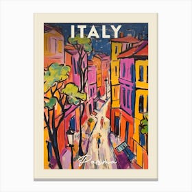 Parma Italy 2 Fauvist Painting Travel Poster Canvas Print
